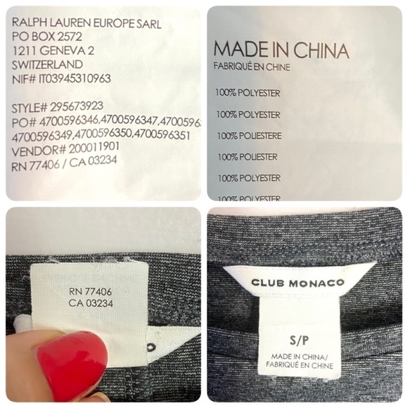 Club Monaco Women's Gray Stretch Dress Faux Wrap Self Side Tie Sheath - Picture 3 of 7